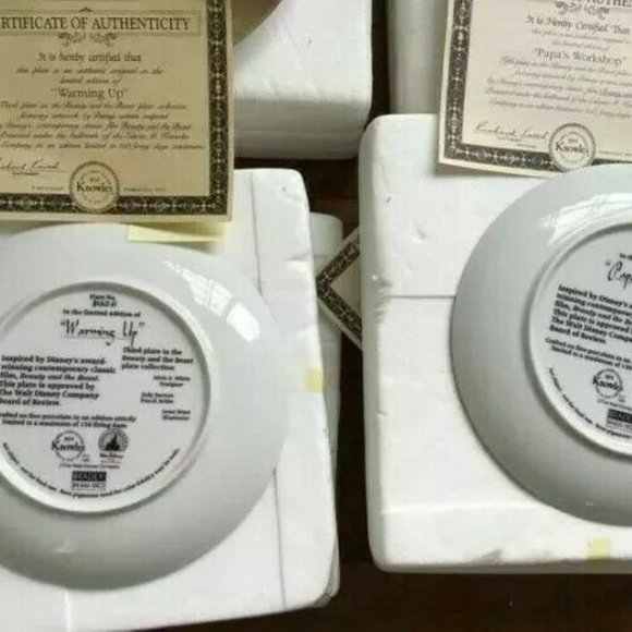 Beauty and the Beast Plate Collection with Certs - Picture 3 of 8